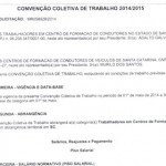 CONVENÇÃO COLETIVA 2014/2015 DO SINTRAUTO-SC