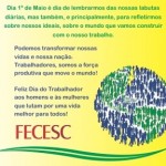 Feliz 1º de Maio aos trabalhadores e trabalhadoras!