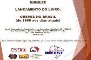 LANÇAMENTO LIVRO GREVES NO BRASIL - DO DIEESE