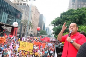 Vagner Freitas, durante ato em São Paulo em novembro de 2015