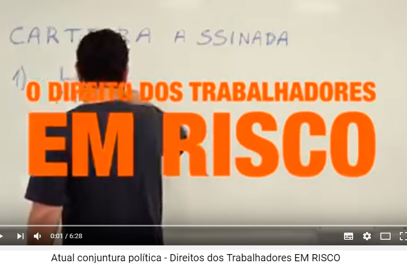 O direito dos trabalhadores em risco