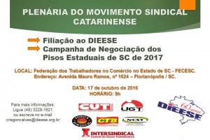 Plenária do Movimento Sindical Catarinense