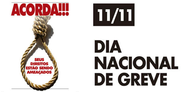 11/11 – DIA NACIONAL DE GREVE – Participe!