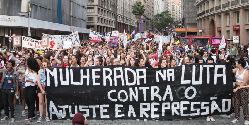 FECESC mulheres na luta contra temer