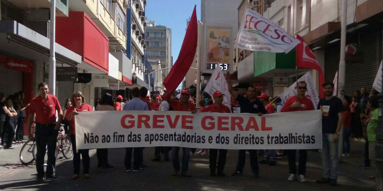 A maior greve geral de Santa Catarina