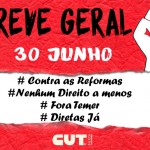 Para barrar as reformas, dia 30 é greve geral