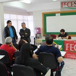 Diretoria da FECESC avalia trabalho e organiza a Greve Geral do dia 30 de junho