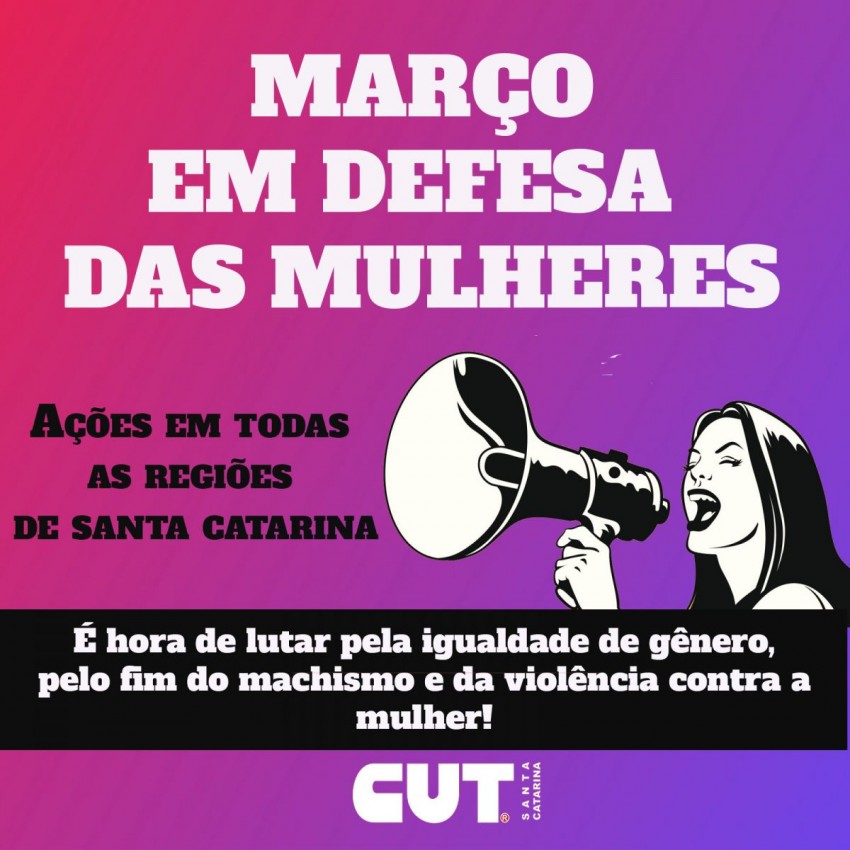 Março das mulheres-CUT