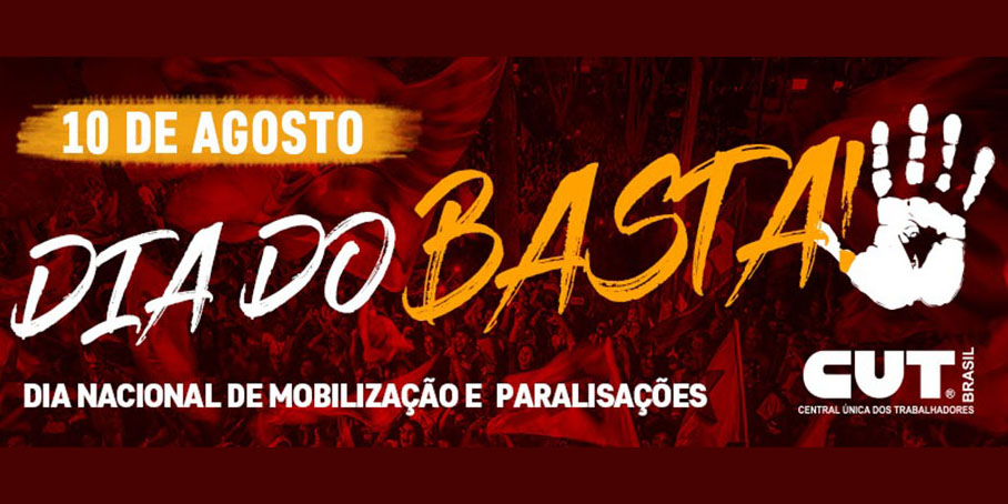 Santa Catarina está mobilizando os trabalhadores para o Dia do Basta