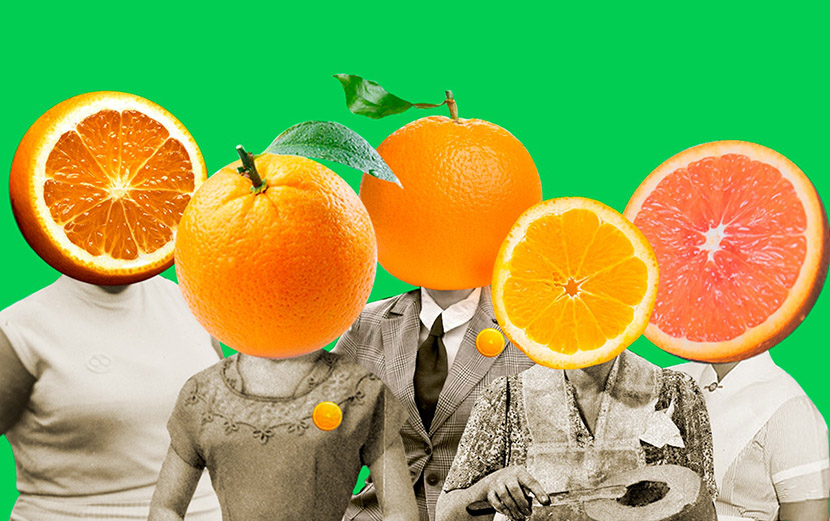 Mulheres laranjas