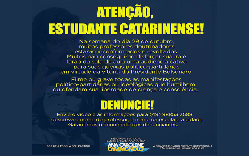 Professores e jornalistas são alvos da repressão de apoiadores de Bolsonaro