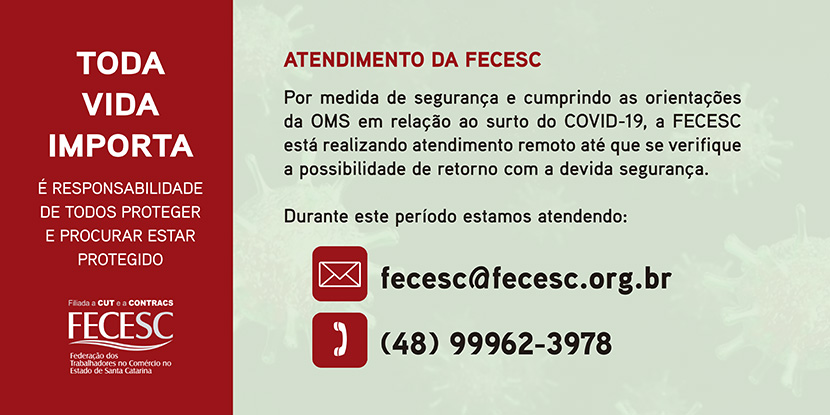 Atendimento da FECESC