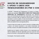Todo apoio à greve dos trabalhadores da Prefeitura de Florianópolis