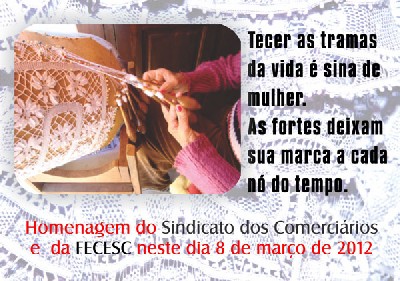 Homenagem da FECESC ao dia Internacional da Mulher