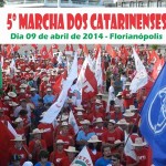 5º Marcha dos Catarinenses traz à pauta dos trabalhadores para as ruas de Florianópolis