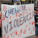 Multidão clama por justiça no ato público em Chapecó