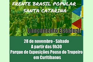 Lançamento da Frente Brasil Popular em Santa Catarina