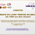 Livro “Greves no Brasil (de 1968 aos dias atuais)” em debate