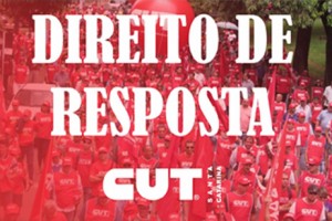 CUT-SC conquista direito de resposta no Jornal da TV Ric Record