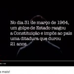 Golpe, nunca mais!