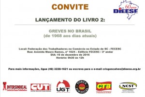 Lançamento de livro sobre greves no Brasil será realizado na FECESC