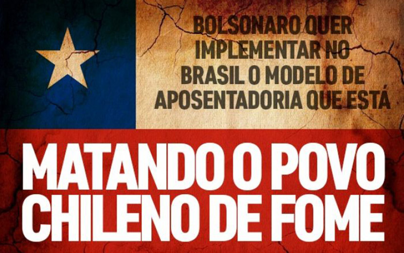 Modelo de Previdência proposto por Bolsonaro levou idosos do Chile à miséria