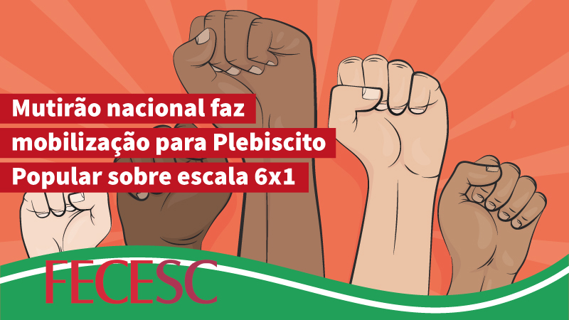 Movimentos populares preparam mutirão nacional de mobilização do Plebiscito Popular sobre escala 6×1