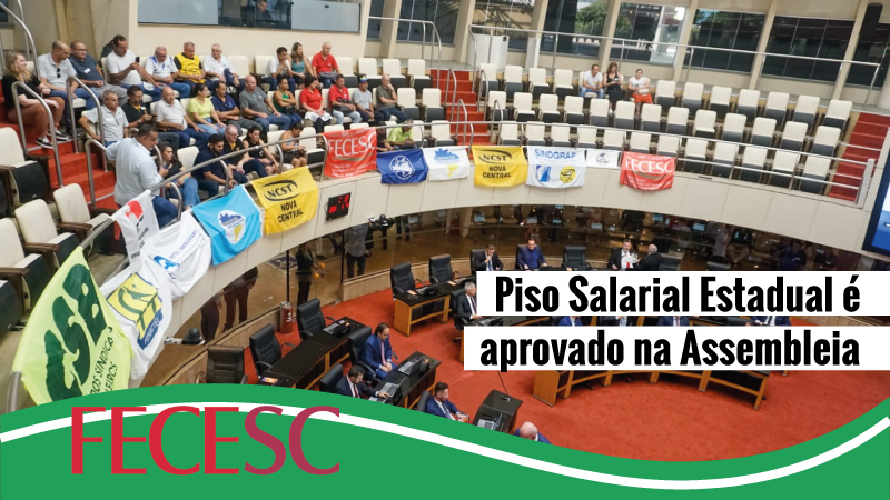 Reajuste do Piso Salarial Estadual é aprovado na Assembleia Legislativa