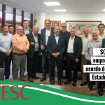 Representantes de trabalhadores e empresários entregam acordo de reajuste do Piso Salarial Estadual para Governador de SC