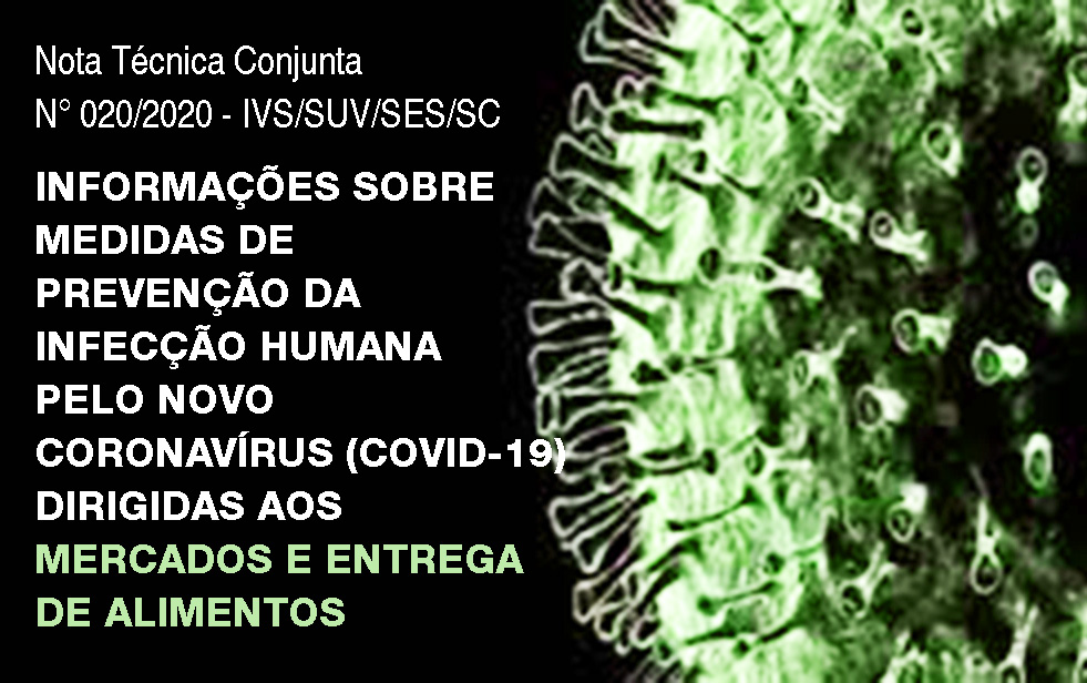 Orientações da Vigilância Sanitária para mercados e entrega de alimentos