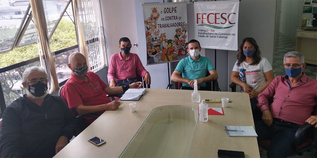 Deputado Adrianinho visitou FECESC e Sindicatos da categoria em Florianópolis