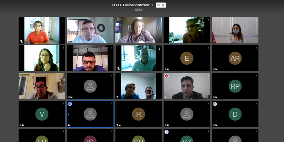 Em tempos de pandemia, FECESC realiza reunião de diretoria online